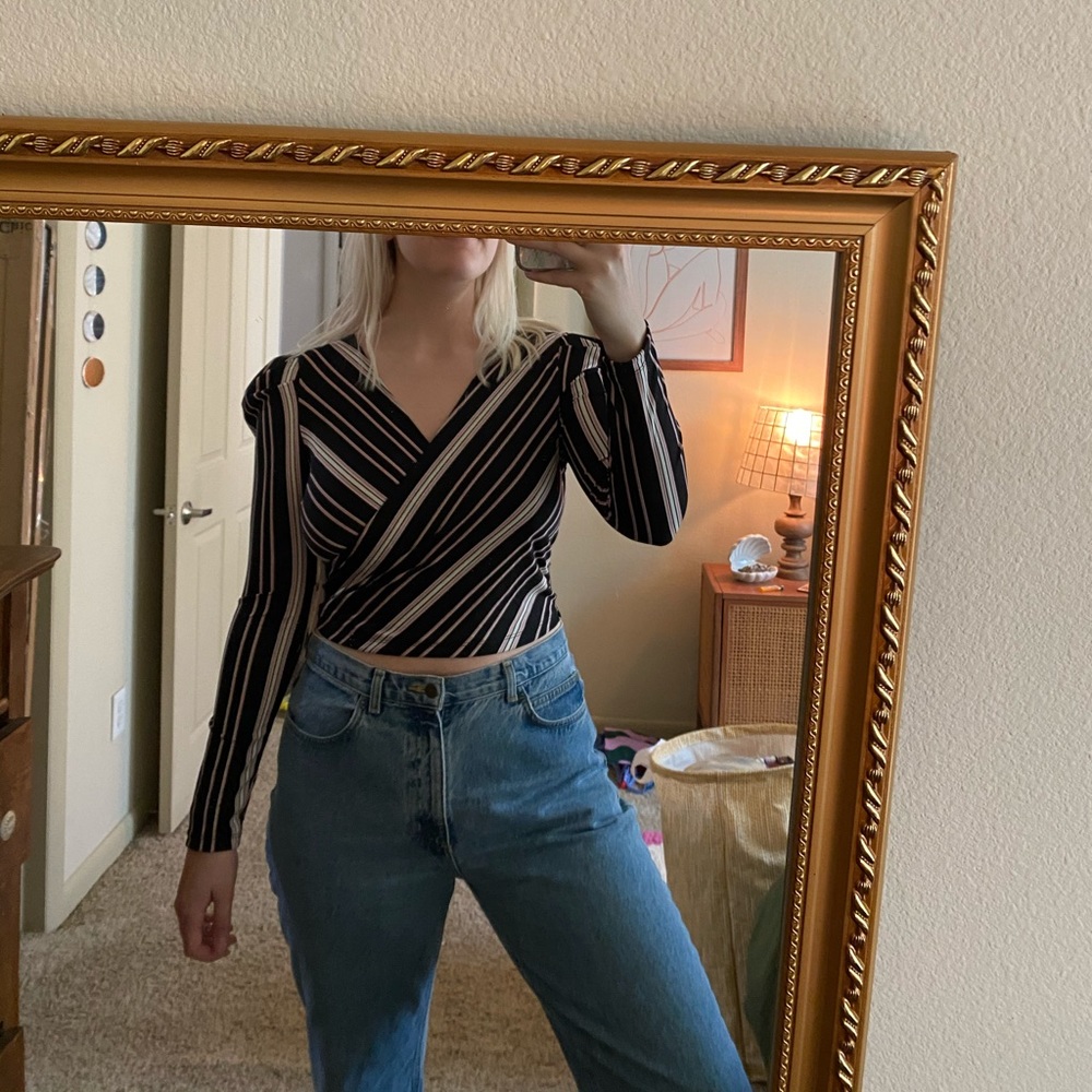 long sleeve striped shirt